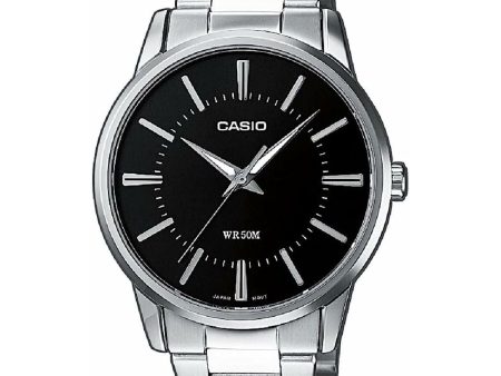 Orologio Uomo Casio MTP-1303PD-1AVEG Nero Argentato (Ø 40 mm) Sale