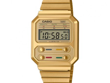 Orologio Unisex Casio A100WEG-9AEF LED (Ø 33 mm) on Sale