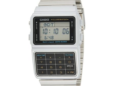 Orologio Unisex Casio DATABANK CALCULATOR STEEL - MATT CASE Grigio Hot on Sale